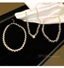 Choker 2023 Personlighet Pearl Necklace Kvinnors lyxiga temperament mode all-match smycken tillbehör present trend