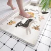 Bath Mats Plush Soft Mat Cute Cartoon Absorbent Bathroom Carpet Non-slip Wash Basin Bathtub Side Shower Room Entrance Doormat