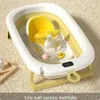 Badkarplatser Baby Bath Seat Born Tub Seat Portable Safety Non-Slip Infant Shower Stol med ryggstöd Badpall för badrum Baby Products 230928