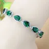 Bracelet 10 Couleur Santé Mode Bijoux AAA Cubique Zircone 925 Mark Vert Femme Bracelet Pour Femmes Accessoires À La Mode 230928