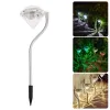 2 stücke Outdoor LED Solar Licht Pathway Landschaft Boden Montieren Lampe Diamant Form Garten Lampe Zaun Solar Lampe LED Licht LL