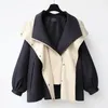 Damen Trenchcoats Frühling und Herbst Mittellanger Mantel Kapuzenreißverschluss Lose Jacke Koreanische Version Mode Little Chap Windschutz Damen 230927