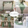 Party Decoration 90 400cm Cheese Cloth Gauze Wedding Arch Draping Fabric Boho Beach Drapes Backdrop Ceiling Decor Table