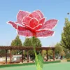Decorative Flowers Artificial Flower Head Giant Hollowed Out Christmas Outdoor Birthday Party Activities Window Display Shooting Props Home
