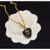 Collier d'amour noir de haute qualité pour famille c, petit vent parfumé, chaîne de collier de grand-mère, bijoux de luxe classiques