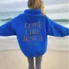 Women's Hoodies Sweatshirts Love Like Jesus Inspirational Christian Hoodie Faith Based Religious Apparel Bible Verse Sweatshirt Top YQ230928