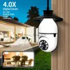 Obiettivo CCTV 2.4G 5G Telecamera Wifi 5MP Outdoor Wireless CCTV IP E27 Zoom digitale 4X Sorveglianza domestica Smart Tracking Protezione di sicurezza Notte YQ230928