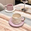 Tazze Piattini Stile Creativo Tazza da caffè e piatto Set Home Ceramica Alta bellezza Coppia Buoni articoli Latte