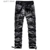 Pantalons pour hommes 2023 Nouveaux hommes en plein air tactique grand pantalon multi-poches militaire urbain banlieue pantalon camouflage décontracté cargo pantalon T230928