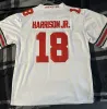 18 Marvin Harrison Jr. Emeka Egbuka Ohio State Football Jersey męs Women Kids Sched Red White Treveyon Henderson Kyle McCord Ohio State Buckeyes Jerseys