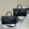 Große Kapazität Reisetasche Designer Seesäcke Große Kapazität Sport Fitness Tasche Schwarz gewebte Umhängetaschen Freizeit Tragbare Gepäcktasche 230915