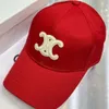 C шляпа Бейсболки Дизайнерские шляпы Красная шляпа Бейсболка Arc Мужская женская стильная кепка Celi Hat 65JW MF8Z