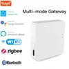 إلكترونيات أخرى Tuya Hub Smart Wireless Multimodel Bridge WiFi Bluetooth Zigbee Life App أعمال التحكم عن بعد مع Alexa Google 230927