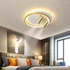 Plafonniers Lustre LED moderne avec projecteur pour salon chambre nordique créatif doré luminaires d'intérieur