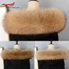 Lenços Real Raccoon Fur Collar Mulheres Inverno Lenço Natural Homens Jaquetas Luxo Quente Alta Qualidade Destacável Xaile 230928