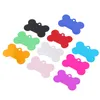 Dog Collars 10pcs ID- Shape Double- Sides Name Colorful Personalized Engraved For Cat 38mm ( 10 Colors )