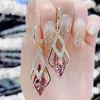 Stud Earrings Statement Geometric Gold Women Double Square Hoop For Rhinestone Earring Jewelry Pendientes