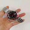6 -Pelling BP Fabryczne zegarek na rękę męskie 40 mm 1675 stal nierdzewna Vintage czerwona niebieska ramka czarna wybieranie Azji 2813 ruch Automa208t