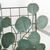 Decorative Flowers Simulated Plants Eucalyptus Branch Silk Fake Leaf Nordic Green Plant Wedding Decor Artificial Leaves Garden Balcony