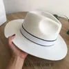 luxury- White wool M hat big brim hat socialite elegant female retro joker men&women for fedoras210E