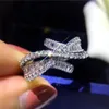 Trouwringen CAOSHI Stijlvol voorstel met heldere Zirkonia Delicate vingersieraden voor verlovingsceremonie Feest Mode-accessoires