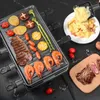 전기 오븐 테이블 그릴 한국 BBQ 실내 치즈 Raclette 탈착식 비 스틱 표면 온도 제어 식기 세척기 안전 1