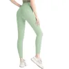 Leggings de fitness de yoga PA LU Mujeres pantalones cortos recortados PA ¡Lady Sports Sports PA Ejercicio Wear Girls Running Leggings Gym Fit Align 305