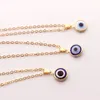 S3830 Fashion Jewelry Turkish Style 10mm Glass Bead Pendant Necklace Blue Eyes Choker Necklaces