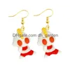 Boucle d'oreille bâton pour femmes résine goutte drôle personnalisé mignon filles cadeau Eardrop enfants Animal canard lapin flamant oiseau méduse chat balancent oreille Smtrv