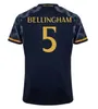 Bellingham 2023 Vini Jr Soccer Jerseys Fans Player Tchouameni 23 24フットボールシャツReal Madrids Camavinga Rodrygo Modric Camisetas Men Kids Kitユニフォームスウェットシャツ