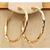 Hoop & Huggie Trendy Large Earrings For Women Gold Filled Geometry Concave And Convex Pageant Fashion Jewelry215J