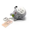 Plush Keychains Högkvalitativ 10st/Lot Totoro Keychain Pendants 10cm Min granne Totoro Miyazaki Hayao Totoro med Fairy Dust Plush Toy 230927