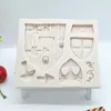 Bakvormen Luyou 1 st Cartoon Huis Taart Decoreren Accessoires Siliconen Fondant Schimmel Hars Gereedschap Keuken FM020