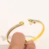 Designer Branded Bracelets Women Bangle Luxury Designer Letter Bracelet Crystal With BOX 18K Gold Plated Stainless Steel Wedding Lovers Gift Jewelry