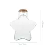 Lagringsflaskor 1 Set Origami Star Paper Strips med flaskan lyckliga stjärnor