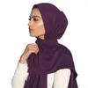 Halsdukar trendig modal bomullströja hijab halsduk kvinnor islamiska afrika sjalar huvudduk huvudband muslimsk vanlig mjuk turbanhuvud wraps 230927