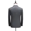 men's suit large size male Blazers double breasted three piece suit dress