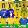 1998 Brasil soccer jerseys 2002 retro shirts Carlos Romario Ronaldinho 2004 camisa de futebol 1994 BraziLS 2006 1982 RIVALDO ADRIANO JOELINTON 1988 2000 1957 2010 99