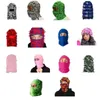 Moda Máscaras faciais Pescoço Gaiter Fuzzy Balaclava Shiesty Máscara Camuflagem Balaclava Fleece Balaclava Distressed Malha Full Face Ski Mask Ski Balaclava 230927