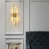 벽 램프 현대식 세련된 청동 금과 검은 50cm 파이프 LED 램프 거실 복도 복도 복도 침실 경계선 233c