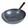 Casseroles Grande Pot de fer d'itridation de haute pureté 32 cm Poêle à frire non revêtue Cuisinière à induction antiadhésive Cuisinière universelle Oeuf