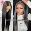 合成ウィッグリアルHDウェアアンドGO 5x5 Glueless Lace Closure Wig for Women Preucked Trucked Transparent Raw Human Hair Queen 230927