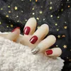 Unhas Falsas Cabeça Quadrada Francês Falso Moda Curto Wearable Manicure Prego Cobertura Completa Dicas de Ferramentas Mulheres