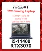 FireBat New Arrival T9C I5-11400 RTX 3060 DDR4 M.2 32G RAM 1TB SSD 144Hz Wifi6 BT5.0ゲームノートブックラップトップ