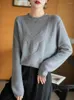 Women's Sweaters High Quality Chic Womens Autumn Winter Pullover Sweater Merino Wool Thickened Twist Flower Knitwear Female Clothing Tops