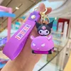 Schattige roze konijn melodie sleutelhanger hanger mini auto Kuromi speelgoed pop hanger schattige sleutelhanger tas hangers kerstcadeaus voor kinderen 2737