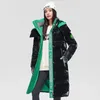 Women's Trench Coats 2023 Winter Puffer Jacket Women Padded Parkas Long Down Cotton Maxi Sleeves Warm Outerwear