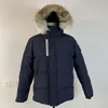 Parkas pour hommes Parka pour hommes Vestes d'hiver canadiennes Puffer Manteau épais à capuche Veste pour hommes Réchauffe les manteaux froids Protection coupe-vent Avoir le droit 012 T3GV