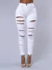 Women's Jeans Spring Summer Elastic Trousers Black and White Ripped Jeans Fashion Sexy Skinny Denim Pencil Pants S-3XL Drop 230928