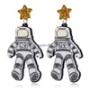 Stick Yaologe New Punk Astronauts Drop Earrings For Women Retro Statement Metal Acrylic Fashion Funny Dangle Earring Jewelry Party Del Smtsk